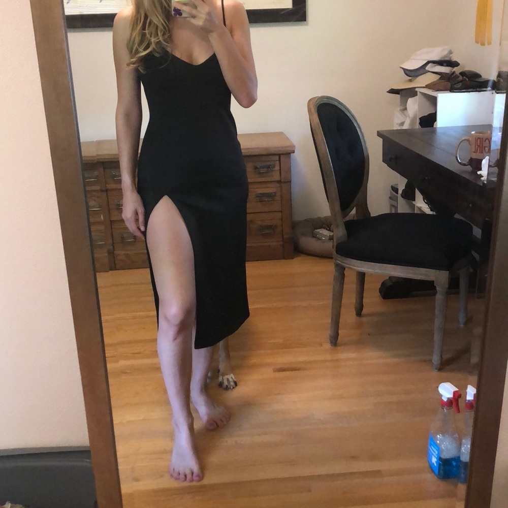 Nastygal sexy black dress